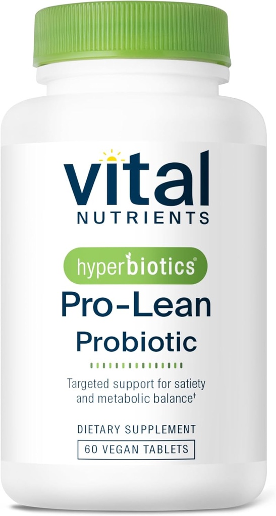 Vital Nutrients Hyperbiotics Pro-Lean Probiotic for Metabolic Balance | Reduces Carb Digestion | Shelf-Stable | Vegan, Dairy, Gluten Free | 60 Count