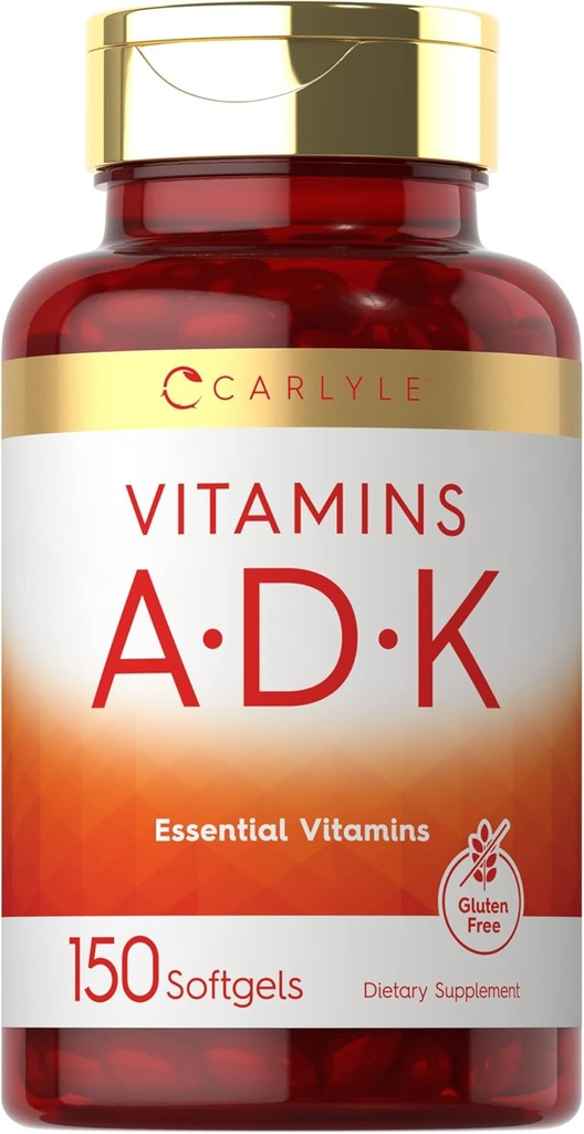 Carlyle Vitamin ADK | 150 Softgels | Non-GMO, Gluten Free Dietary Supplement