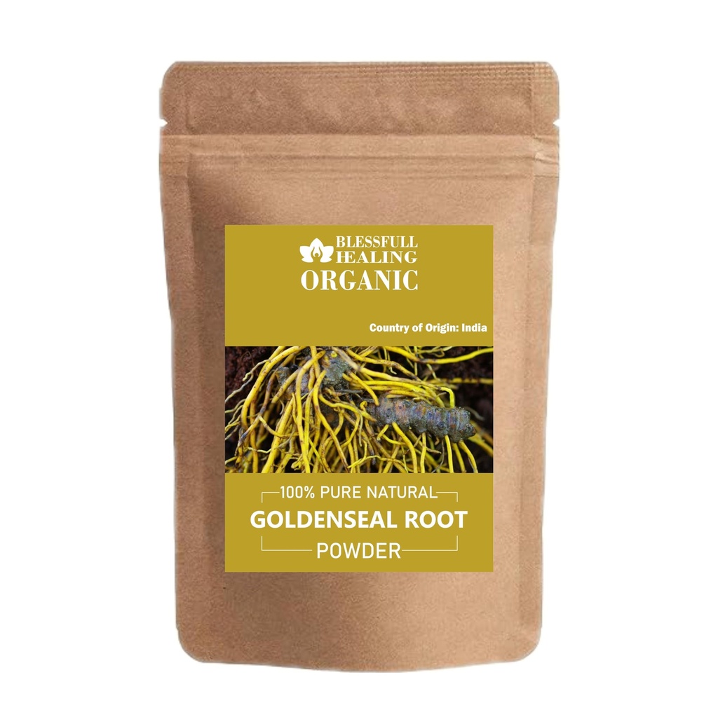 Blessfull Healing Organic Goldenseal Root Powder 100% Pure Natural 100 Gram / 3.52 oz