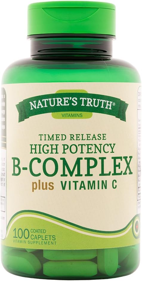 Nature's Truth B-Complex Plus Vitamin C Time Released, 100 Count (Pack of 3)