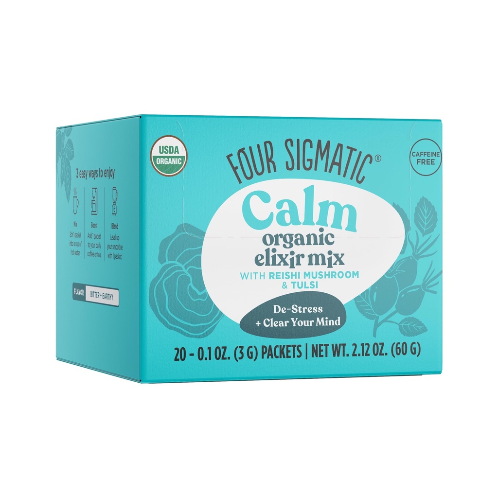Four Sigmatic Reishi Mushroom Elixir, USDA Organic, chill and sleep, Vegan, Paleo, 20 Count