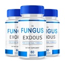 (Pack of 3) Fungus-Exdous - Pills Supports Strong Healthy Natural Nails - 180 Capsules, White