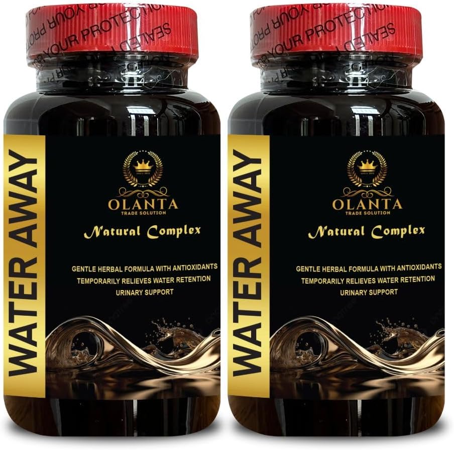 Generic Natural Water Away Pills - Water Diet Pills, Water Supplement, Water Pills Water Retention, Water Loss Pills, Fast Acting Water Away Pills for Women and Men - 2 Bottles