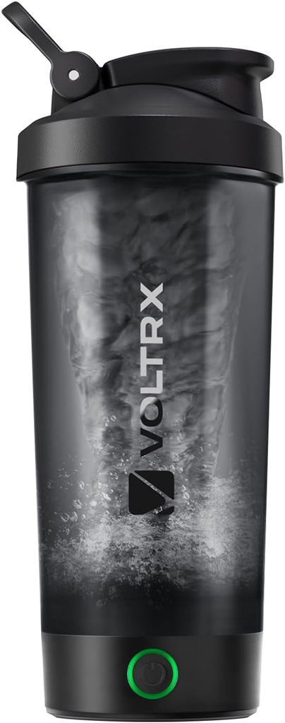 VOLTRX Protein Shaker Bottle, Merger USB C Rechargeable Electric Protein Shake Mixer, Shaker Cups for Protein Shakes and Meal Replacement Shakes, BPA Free, 24oz