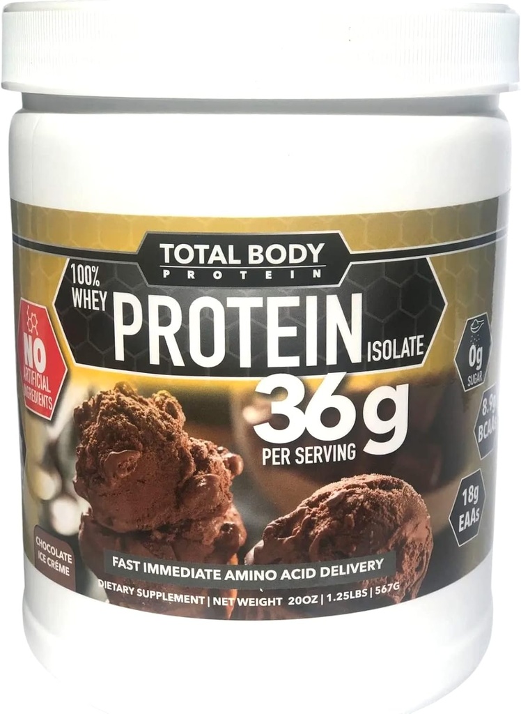 100% Whey Protein Isolate-No Artificial Ingredients-Gluten Free, Lactose Free, Complete Amino Acid Profile-Supports Muscle Growth & Recovery-36g Pure Protein Per Serving-