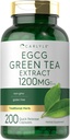 Carlyle EGCG Green Tea Extract Supplement | 1200mg | 200 Capsules | Non-GMO and Gluten Free