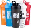 Protein Shaker Bottle 600ml (20oz) – Stylish BPA-Free Shaker Cup with Mixing Ball | Leakproof, Durable | For Gym, Travel, Office, Daily Use | Motivational Printed for Men & Women