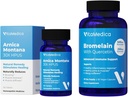 VitaMedica | Arnica Montana 30X and Bromelain with Quercetin Bundle | Arnica Montana | Bromelain | Quercetin | Recovery Bundle | Plant Based | Made in USA