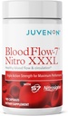 Juvenon BloodFlow-7 Nitric Oxide Supplement with Nitrosigine - Improved Formula for Maximum Absorption - Circulation Booster, Blood Pressure, Cholesterol Support (180 Count (Pack of 1))