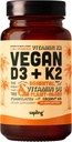Vegan Vitamin D3 + K2 Supplement with MCT Oil from Coconut - 4000 IU Vitamin D and 100mcg Vitamin K2 as Mk7 - Calcium Absorption, Bone Strength, and Immune Health Support* - 60 Softgels