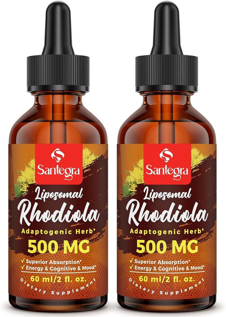 57,000 MG Liposomal Active Rhodiola Rosea Supplement, Rhodiola Root Extract, Liquid for High Absorption, Rhodiola Rosea Root Extract Tincture for Energy, Stress, Mood, Vegan, 120 ml