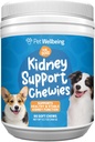 Pet Wellbeing Kidney Support Chewies for Dogs - Vet-Formulated - Supports Healthy & Stable Kidney (Renal) Function, Normal Fluid Balance & Energy Levels, Rehmannia, Astragalus - 90 Soft Chews