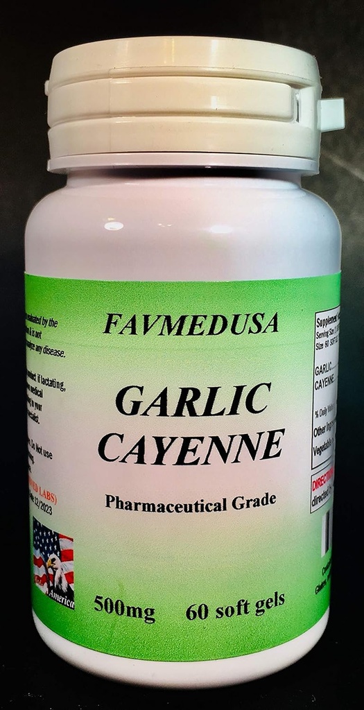 Garlic Cayenne, Made in USA - 60 softgels
