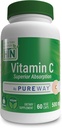Health Thru Nutrition Vitamin-C 500mg as PureWay-C 60 Vegecaps Superior Absorption | Healthy Immune Function and Collagen Support | 3rd Party Tested | Vegan, Non-GMO and Gluten Free