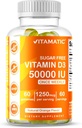 Vitamatic Sugar Free Vitamin D3 50,000 IU Weekly Supplement – 60 Pectin-Based Gummies High-Potency Vitamin D for Bone, Teeth & Immune Support