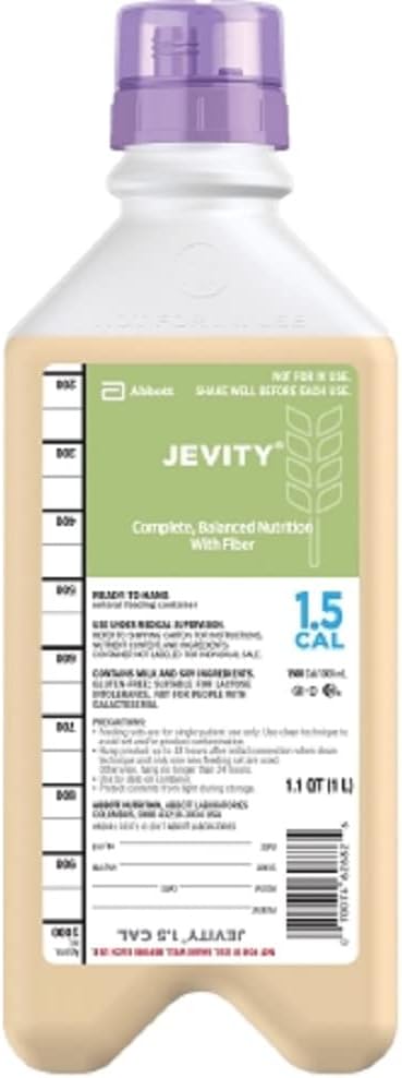 Jevity 1.5 Cal with Fiber and Safety Screw Connector, Ready to Hang, Institutional 1000 mL 62681 Qty 1