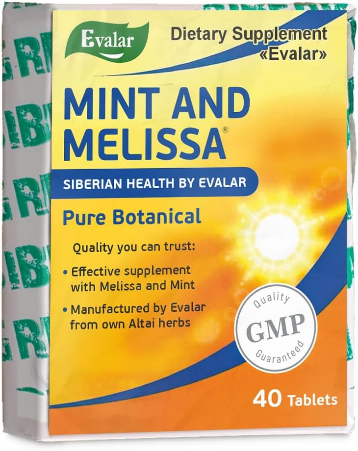 Evalar Melissa Mint Siberian Herbs Relaksozan 40 Tabs
