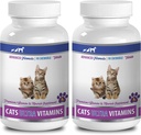 Vitamins for Cats Senior Cats - Ultra Vitamins for Cats - Healthy Minerals and Vitamins Formula - Chews - cat Calcium - 2 Bottles (180 Treats)
