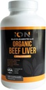 100% Organic Grass Fed Beef Liver Capsules (180 Caps) - Pasture-Raised - Iron, Vitamin A, B, Collagen - Promotes Energy, Detoxification, Whole Body Wellness - Ancestral Paleo Living - Ion Supplements