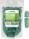 XPRS Nutra Size 00 Empty Capsules - 500 Count Empty Vegan Capsules - Vegetarian Empty Pills - DIY Vegetable Capsule Filling- Veggie Pill Caps (Sage Green)