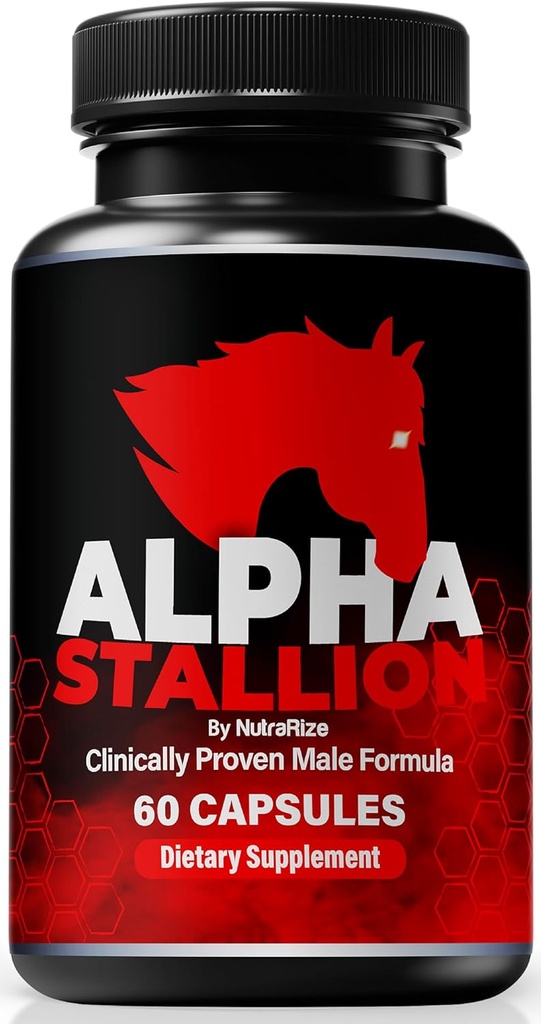 Alpha Stallion Pills for Men, Daily Nutrition Formula for Male Performance and Confidence, All Natural Alpha Stallion Capsules to Support Overall Health, Official AlphaStallion Reviews (60 Capsules)
