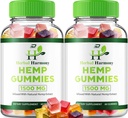 Herbal Harmony Gummies for Men and Women - Herbal Harmony Gummy, Herbal Harmony Infused with Hemp Extract, Herbal Harmony Natural Hemp Supplement Reviews (2 Pack - 120 Gummies)