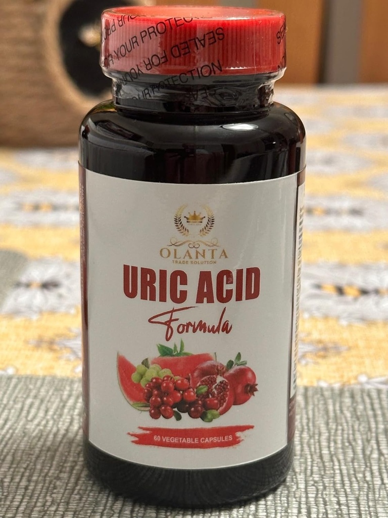 URIC Acid Support - Uric Acid Support for Adults, Tart Cherry Extract Capsules, Joint Healthy Supplement, Natural Remedy, Uric Acid Flush - 1 Bottle 60 Capsules