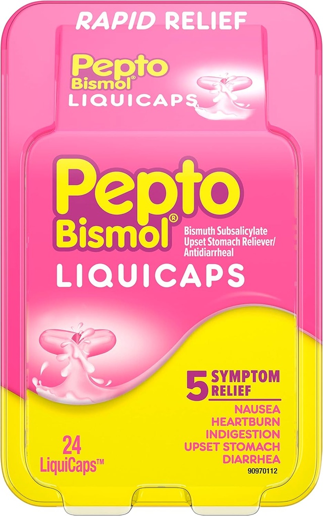 Pepto Diarrhea Antidiarrheal Liquicaps - 24 ct