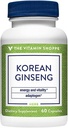 Korean Ginseng Whole Root - Supports Energy & Vitality - 648 MG (60 Capsules)