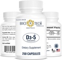 Bio-Tech Pharmacal Vitamin D3 (D3 5k IU, 250 Count)