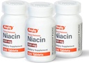 Rugby Timed-Release Niacin 500mg with 28mg Calcium, Dietary Supplement for Energy, Circulation and Metabolism Support, 100 Tablets (3 Pack)