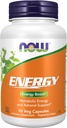 NOW Foods Supplements, Energy Dietary Supplement (lncludes B Vitamins, Green tea, Panax Ginseng and Rhodiola), 90 Capsules