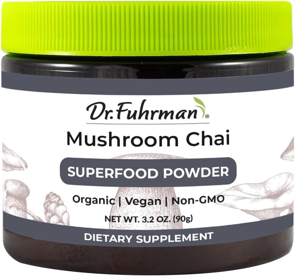 Dr. Fuhman's Mushroom Chai Superfood Powder