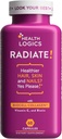 Health Logics Radiate | Hair Skin & Nails with Biotin, BioCell Collagen, Vitamin C, Hyaluronic Acid | Clinically Evaluated to Reduce Facial Lines, Wrinkles, Crows Feet & Promote Joint Comfort