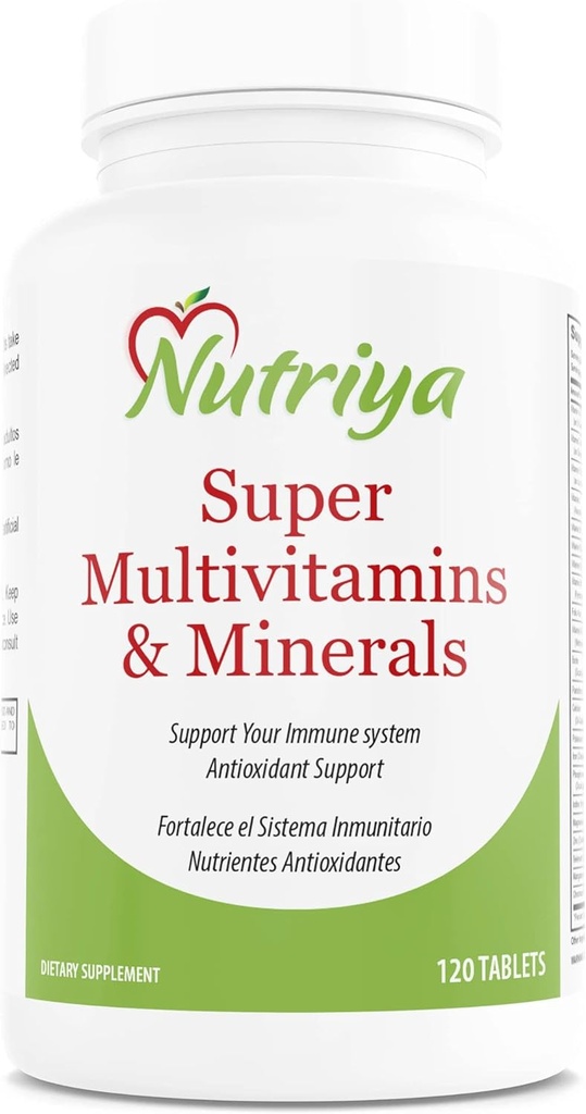 Nutriya Super Multivitamins and Minerals -for Women and Men - More Than 70 Vitamins, Minerals, antioxidants, Amino Acid -Supports Cellular Energy Production and Immune System Health