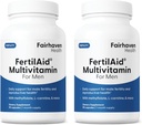 Fairhaven Health FertilAid for Men Fertility Supplements for Men Two Month Supply | Count, Motility Support Pre-Conception for Him | Male Fertility Support Includes L-carnitine, Zinc | 2 Bottles