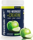 Reebok Pre-Workout Powder | 200mg Natural Caffeine, 3g Creatine Monohydrate | Clean Energy Pre Workout for Strength, Focus & Pump | Informed-Sport Certified | ReeEnergize | Sour Green Apple
