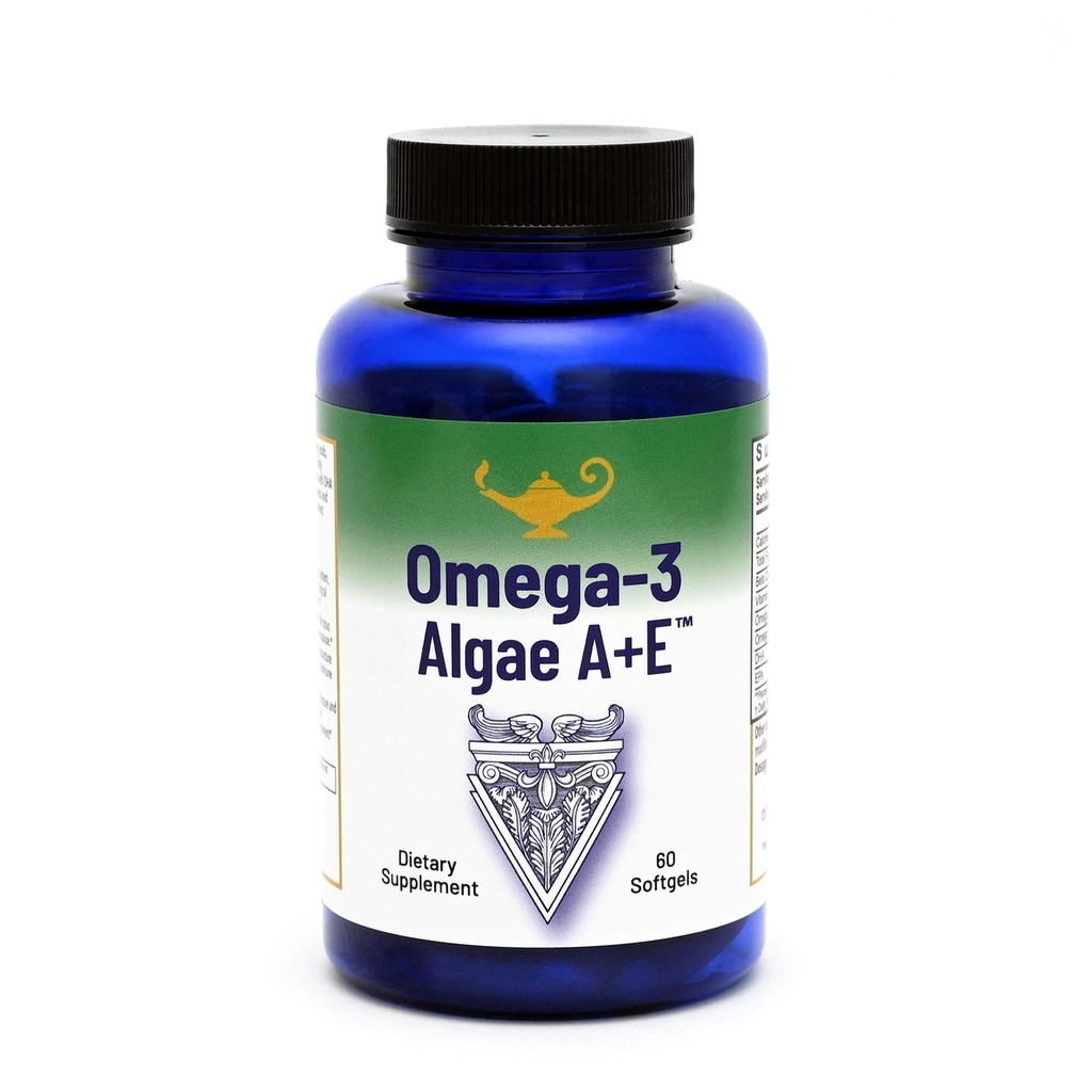 RnA ReSet Omega-3 Algae A+E – Plant-Based DHA & EPA with Vitamins A and E, Fish Oil Alternative (60 Softgels) NSF Contents Certified, Cardiovascular Health, Joint Support, Brain Health