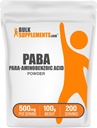 BulkSupplements.com PABA Powder - para Aminobenzoic Acid, PABA Supplement for Wellness - Vegan & Gluten Free, 500mg per Serving, 100g (3.5 oz) (Pack of 1)