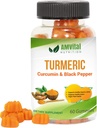 AMVital Turmeric Gummies Curcumin with Black Pepper - Joint Support Gummies for Adults - 60 Count