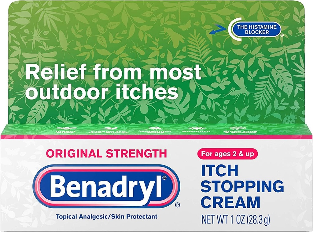 Benadryl Itch Stopping Cream Original Strength 1 oz (Pack of 6)