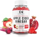 Apple Cider Vinegar Gummies with Mother - Cleanse & Detox ACV Gummies for Weight Loss, Gut Health, Metabolism Support - ACV with Mother with B12 Vitamin, B6 & Pomegranate & Beet Root 100 Ct
