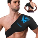 Shoulder Ice Pack Rotator Cuff Cold Therapy Flexible Reusable Gel Ice Cold Pack Compression Wrap for Injuries Pain Relief & Tendonitis, Recovery After Shoulder Surgery, Swelling(Black)