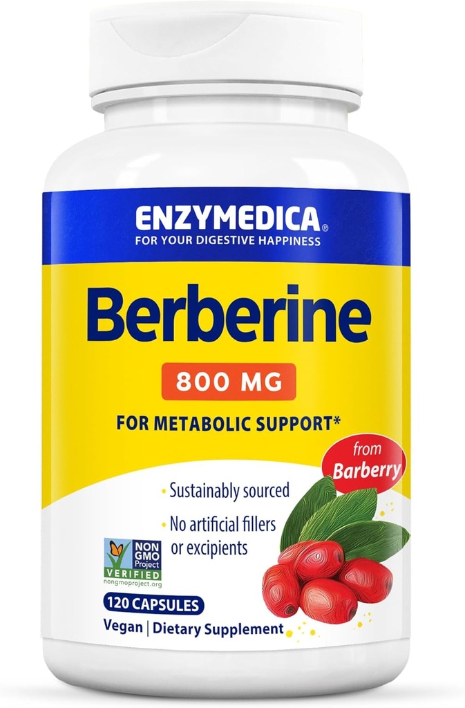 Enzymedica, Berberine, 800mg, 120 Count