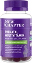 New Chapter Prenatal Multivitamin Gummies – 67% Less Sugar, Prenatal Gummies for Mom & Healthy Baby with Methylfolate, Vitamin D3, Choline + Ginger, Non-GMO, Gluten Free, Berry Citrus, 90ct