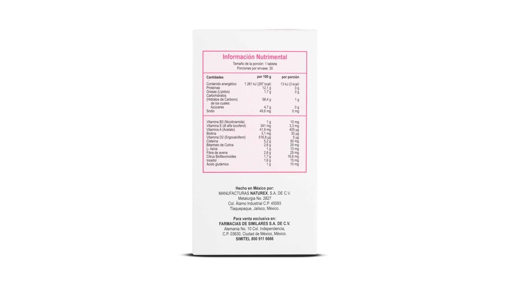 Antioxidants and Amino acids Supplement for Hair and Nails compare to Gelasimi 30 tablet- Antioxidantes y Aminoácidos Suplemento para Cabello y uñas compare to GELASIM 30TAB CISTE