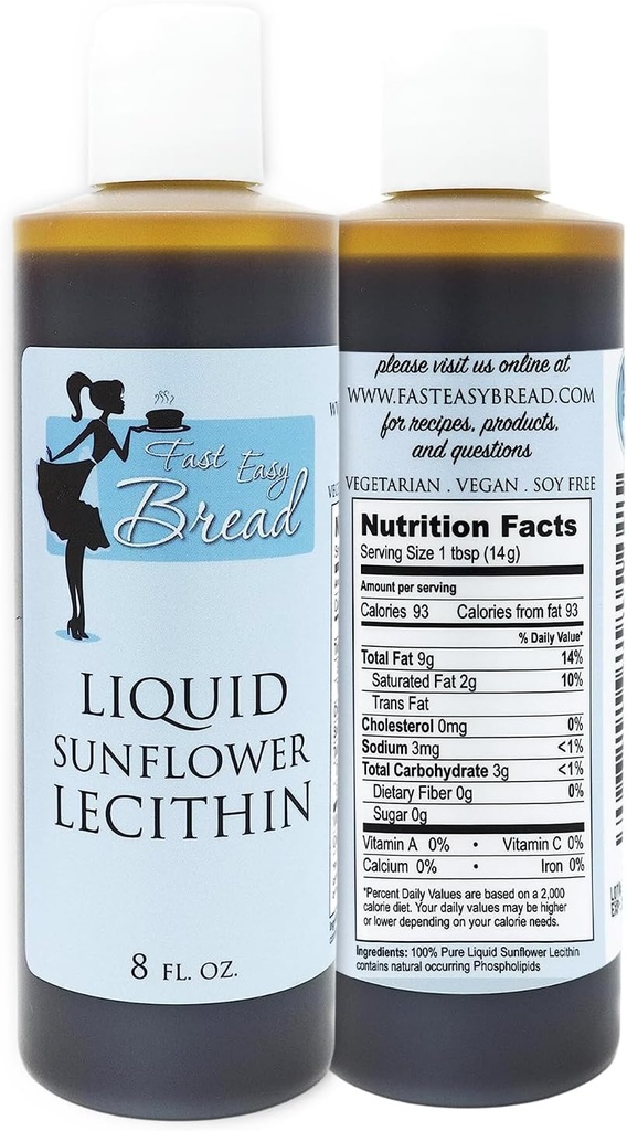 Fast Easy Bread Pure Sunflower Lecithin Liquid Food Grade for Baking and Cooking