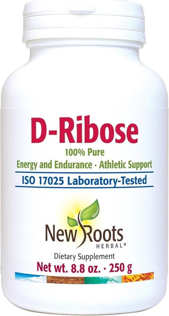 NEW ROOTS HERBAL - D-Ribose Powder 250g - D Ribose Supplement - Athletic Support
