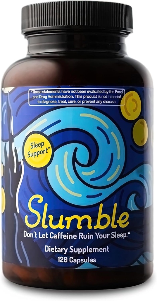 Sleep Support – Helps Remove Caffeine Before Bed with Sulforaphane, Evodia Fruit, Melatonin (4mg), Magnesium, L-Tryptophan & B6 – Non-Habit Forming Natural Sleep Aid – 120 Capsules, 60-Day Supply