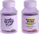 Lemme Sleep & Purr Bundle - Sleep Gummies, a Drug-Free Nighttime Aid & Purr Vaginal Probiotic Gummies for Women - Gluten Free, Gelatin Free, Non-GMO - 60 Count Each
